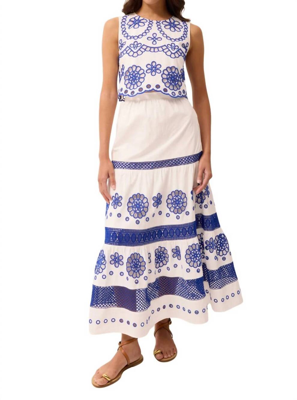 NEW MARIE OLIVER quelle skirt in bluejay